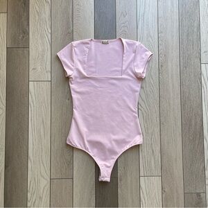 Free People Light Pink Bodysuit